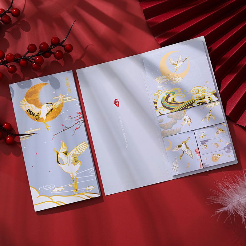 烫金便签创意古风便利贴粘性强学生便签本能n次贴ins套装网红|-昔