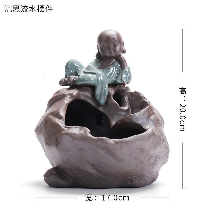 美帮汇创意流水器喷泉加湿器轮客厅办公室家居工艺摆件开业礼品高清大图