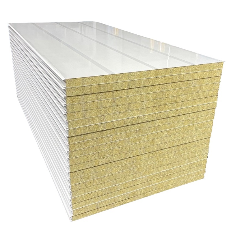 吉迎尚品 岩棉板彩钢隔墙板矿棉板 75mm厚 平方米高清大图