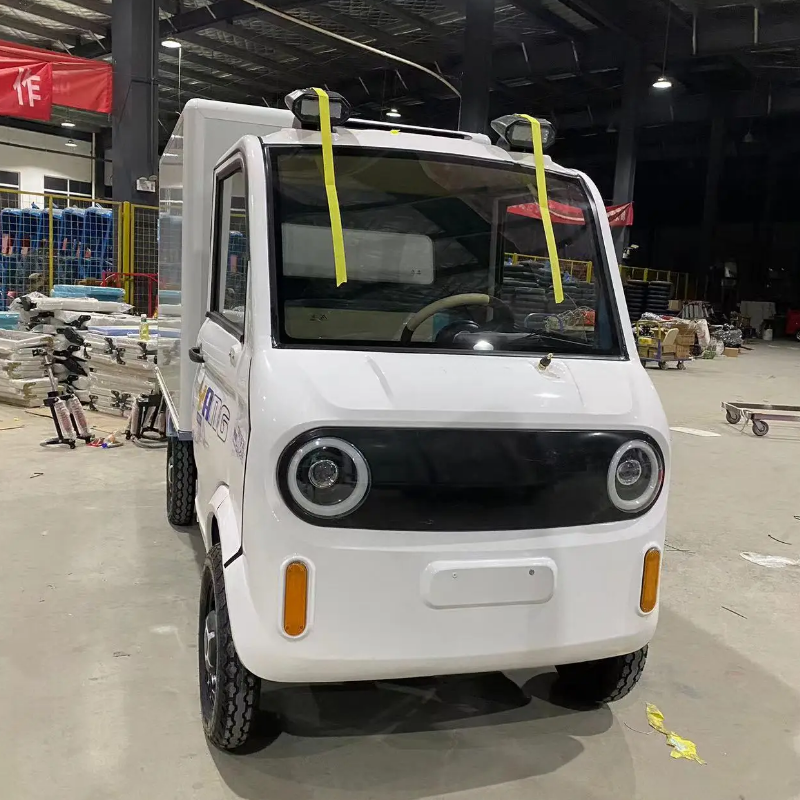 电动四轮厢式运输车 白色 标准版