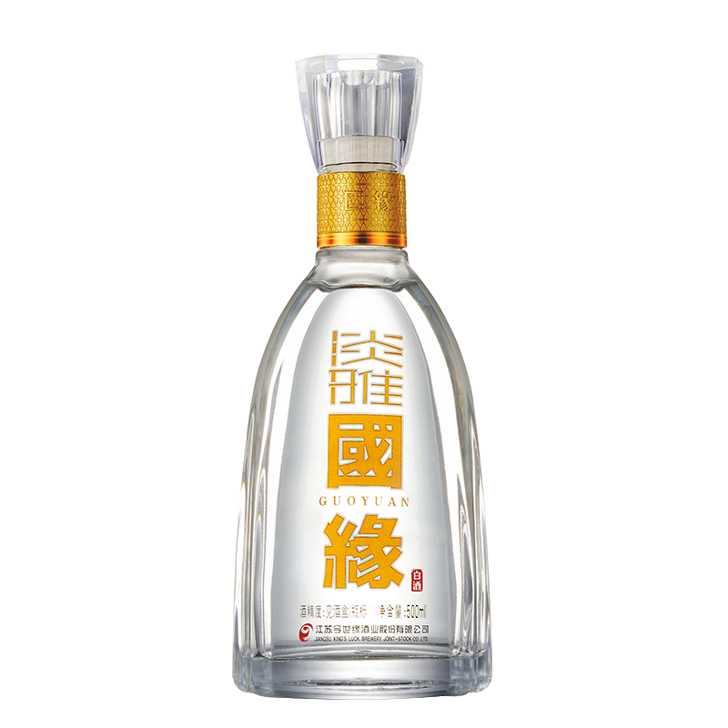 [活动]今世缘 淡雅国缘 浓香型白酒 42度 500ml*1瓶 单瓶装 苏宁自营高清大图