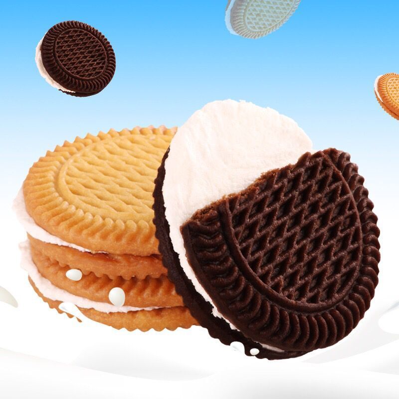 1 1兆味香牛奶夹心饼干散装整箱网红零食小吃大礼包多规格 2斤**收纳