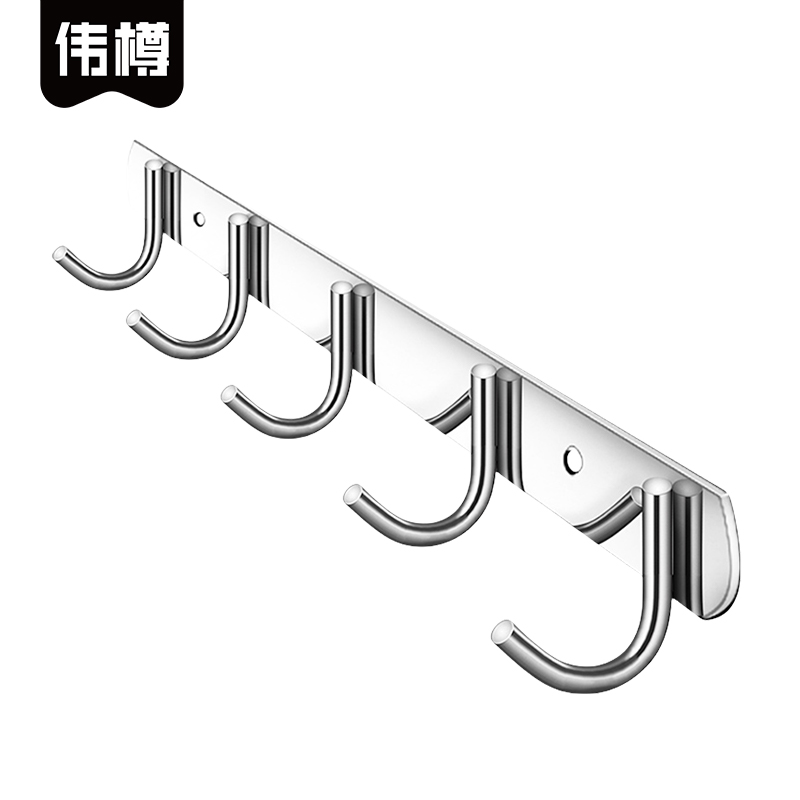 伟樽不锈钢挂钩5钩36*3*4.8cm个高清大图