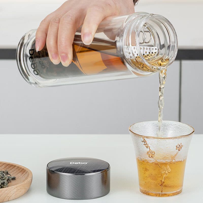 德铂(Debo)雷奈斯高硼硅玻璃双层玻璃杯茶杯礼盒装400mlDEP-908图片