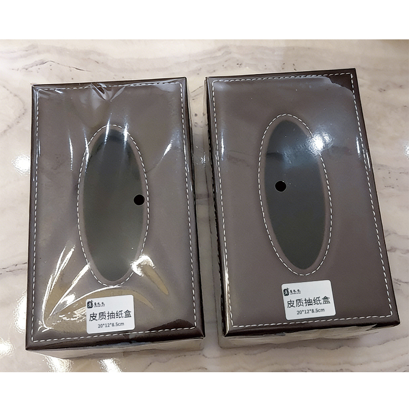 老房太太 抽纸盒纸巾盒 20*12*8.5cm 皮质皮革 收纳盒 餐巾纸盒 F60/个高清大图