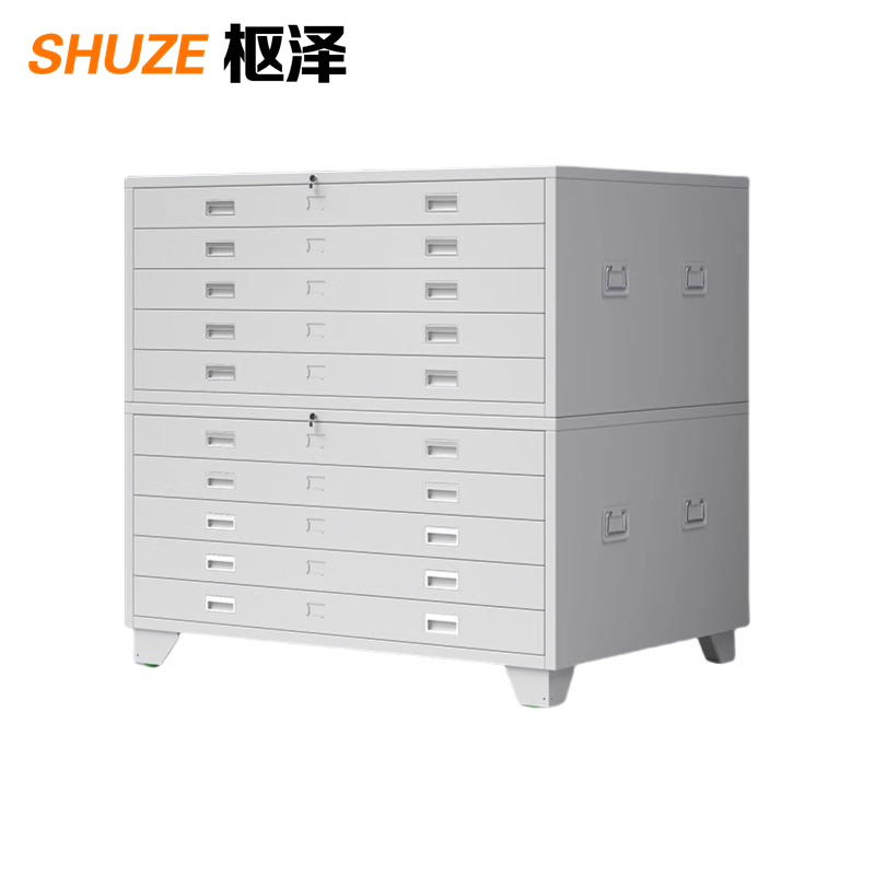 枢泽 底图柜 资料柜 0号十抽1300*930*1200mm 台高清大图