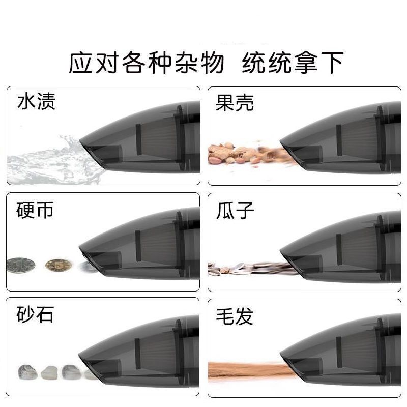 手提车载吸尘器大功率干湿两用无线款家车两用吸尘器|暴风极强吸力橙色（家车两用推荐购买）