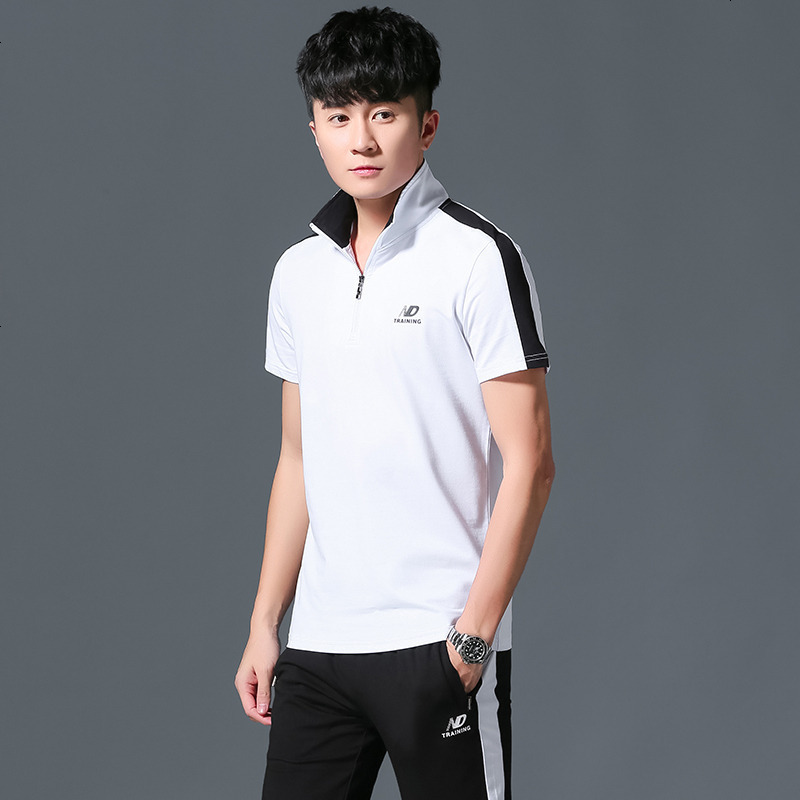男夏季运动服男夏季男装短袖搭配帅气潮流男士休闲运动服夏装2020新款