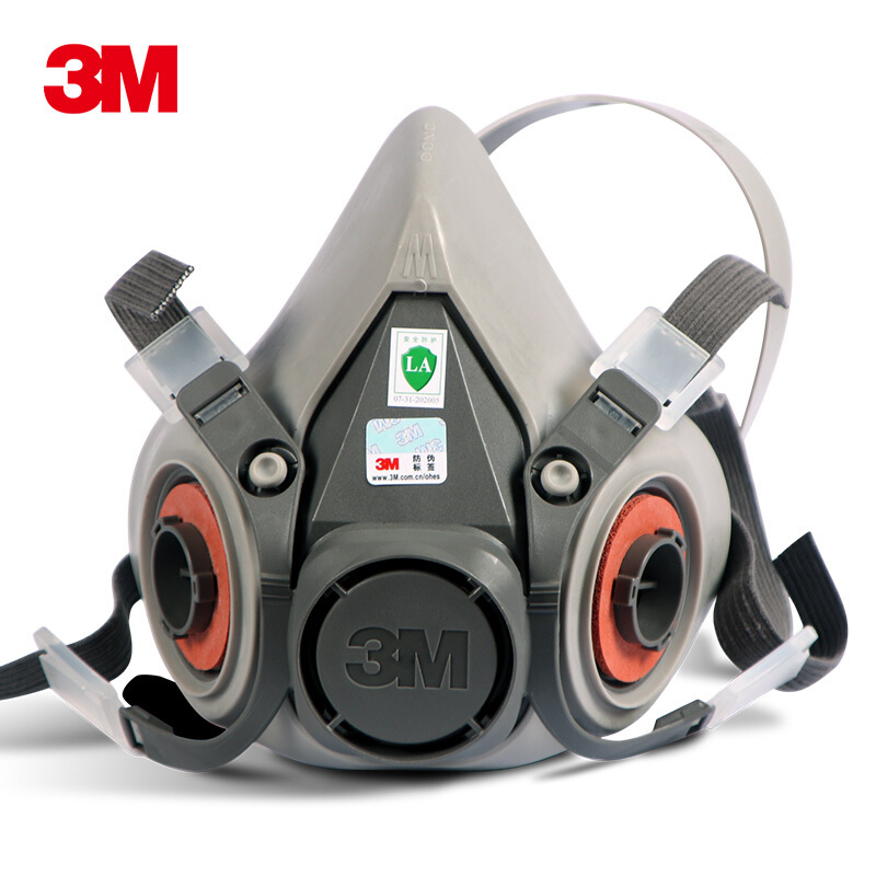 3m防毒面具口罩6200系列套装喷漆油漆防甲醛防有毒气体专用面罩化工防