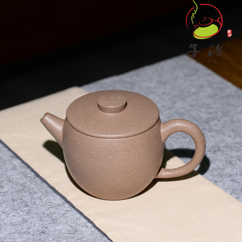子冶180cc巨轮壶原矿老段泥宜兴紫砂壶名家纯全手工正品茶具套组