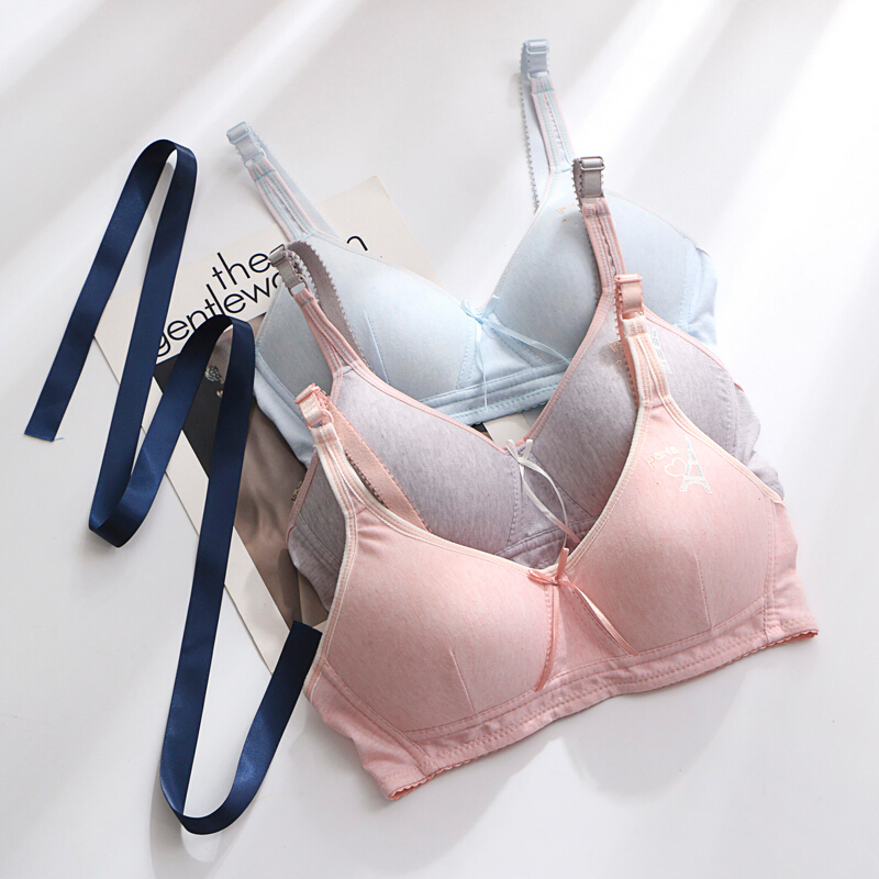 学生无钢圈内衣套装女少女初中高中生文胸育期1819岁1617岁