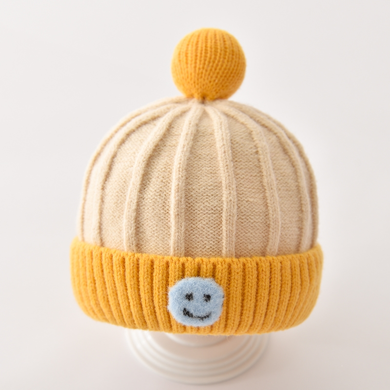 婴儿帽子智扣秋冬季女宝宝保暖毛线帽儿童男童女童冬天男宝可爱针织帽