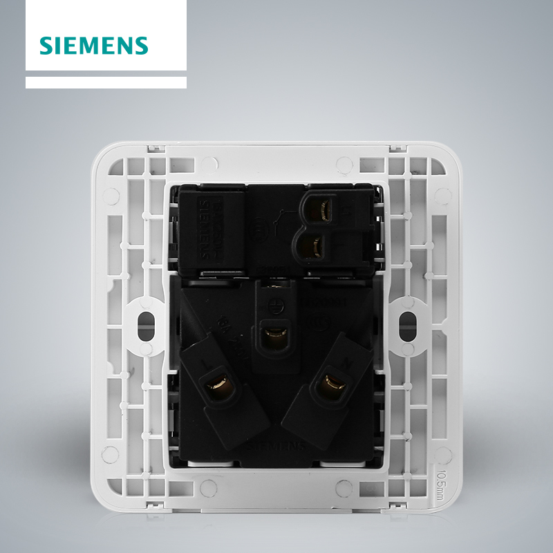 西门子(SIEMENS)开关插座 皓睿玉釉白系列一开16A三孔空调插座5UB01933NC01