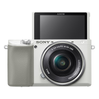 索尼Alpha 6100 A6100L APS-C画幅微单 数码相机 (白色 ILCE-6100L A6100L 16-50mm镜头)