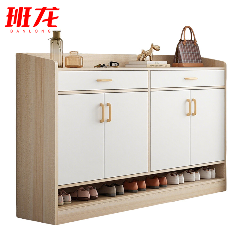 班龙鞋柜储物柜140*32*90cm个高清大图