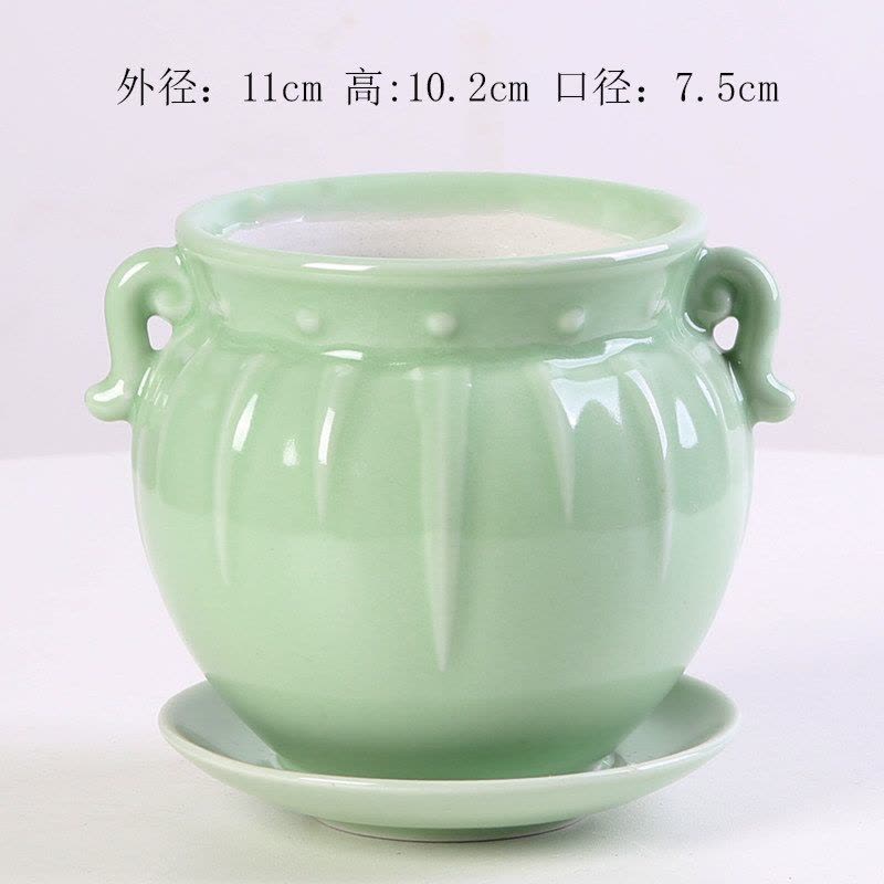 花盆陶瓷特价家用大号特大清仓大托盘绿萝肉肉吊兰多肉小花盆图片