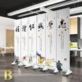 中式实木屏风隔断时尚客厅卧室简约玄关办公室书房移动折屏 B款6扇（高1米8宽2米4）_206_426_376