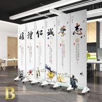 中式实木屏风隔断时尚客厅卧室简约玄关办公室书房移动折屏 B款6扇（高1米8宽2米4）_206_426_376