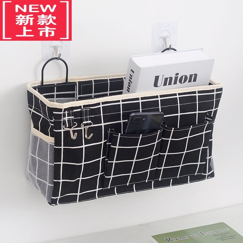 可莉允卫生间挂壁式收纳袋挂袋墙挂式婴儿床头绘本宿舍杂物小物件抽纸挂图片