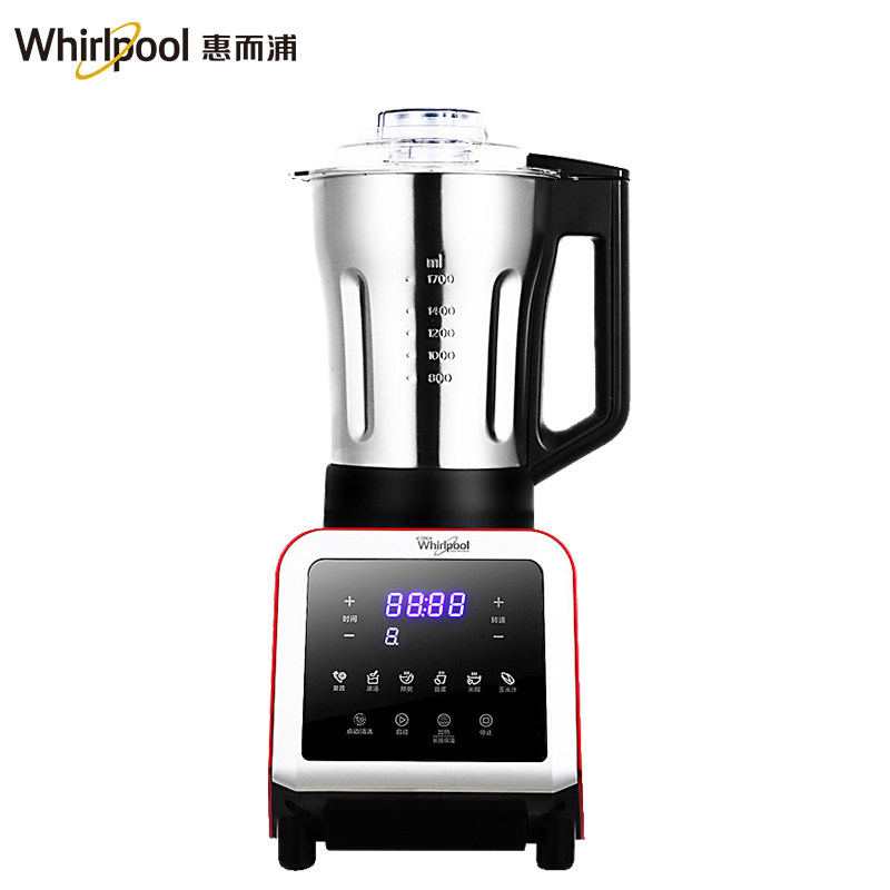 惠而浦(Whirlpool)破壁料理机WBL-CP152B 家用多功能 婴儿辅食机 全钢破壁 榨汁机 6片狼牙刀头