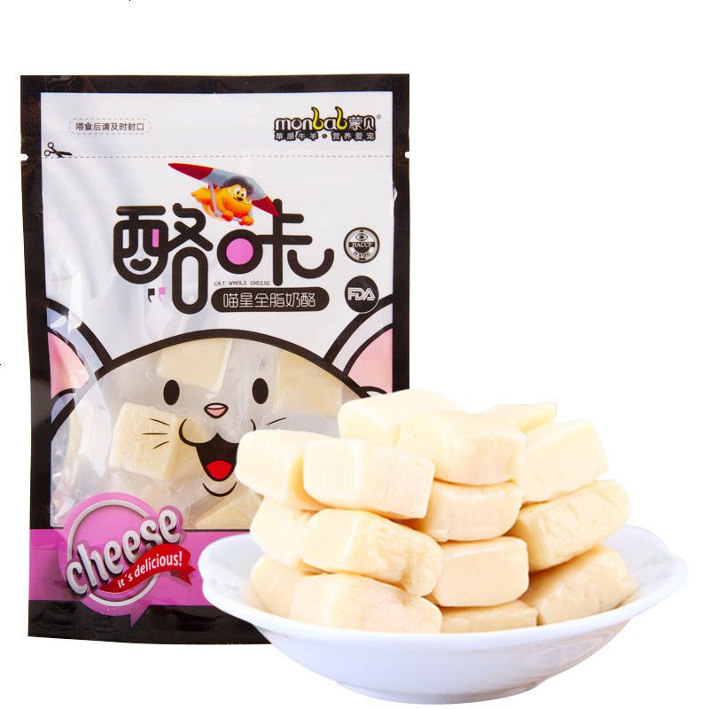酪咔喵星全脂奶酪猫零食益生菌补钙保护肠道60g