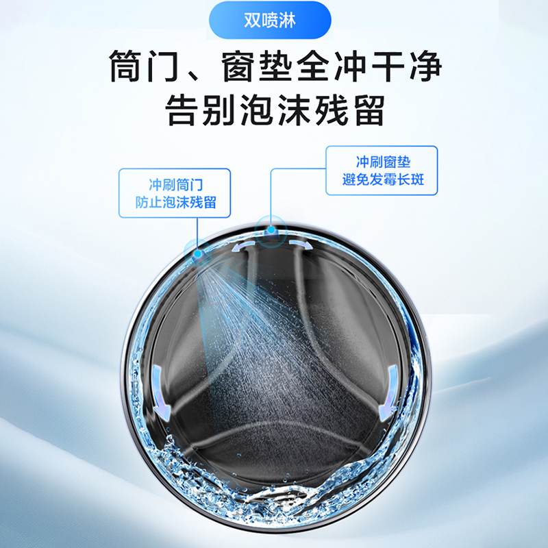 海尔(Haier)10公斤 大容量 变频 超薄机身 滚筒洗衣机 除菌螨 AI动平衡 XQG100-B12506高清大图