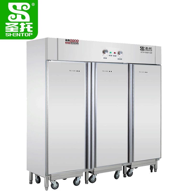 圣托(Shentop)1800L高温热风循环三门推车式消毒柜 酒店饭堂大容量消毒柜 DAC11