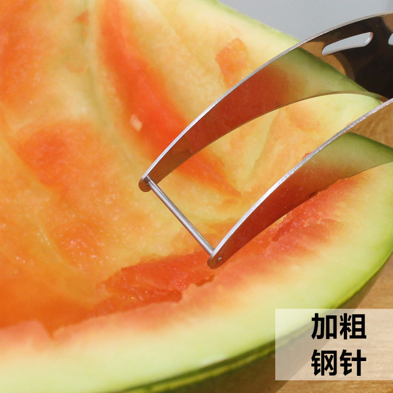 阳光飞歌 切西瓜神器分割器 304不锈钢抖音挖西瓜刀取肉切片器削水果切分器