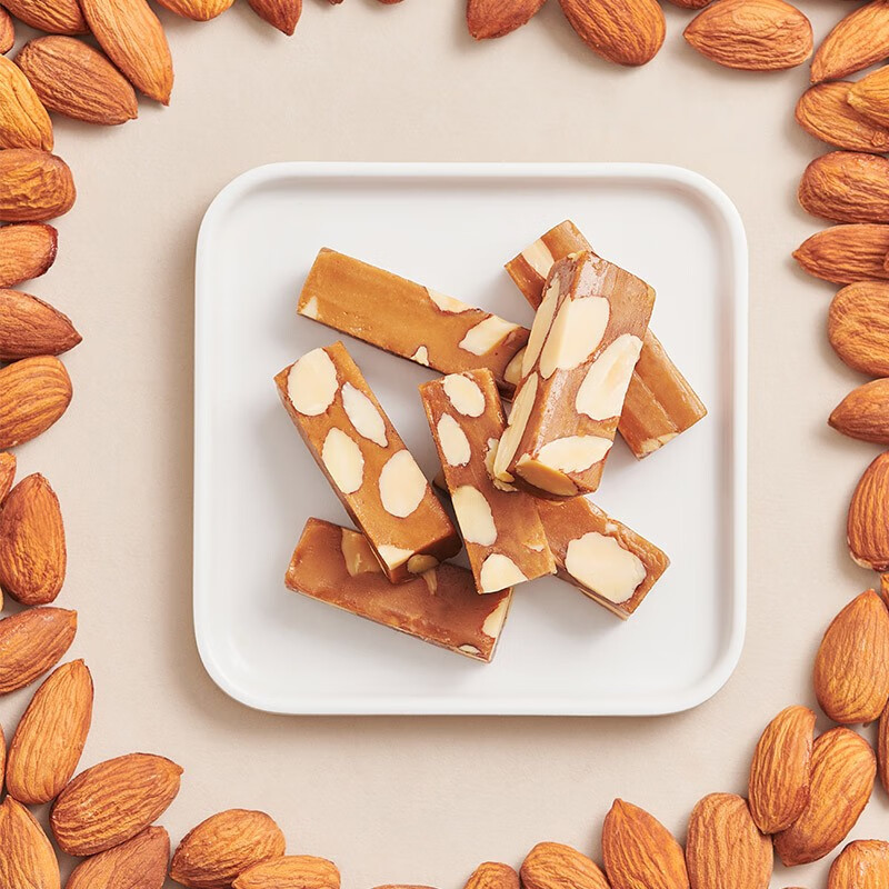 来伊份法式扁桃仁太妃糖(海盐味)80g休闲糖果聚会休闲小吃高清大图