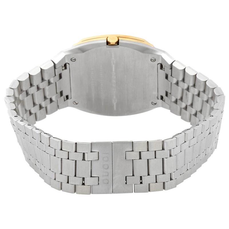 古驰gucci女表25h系列不锈钢金色黄铜表盘带互锁g图案表盘手表时尚