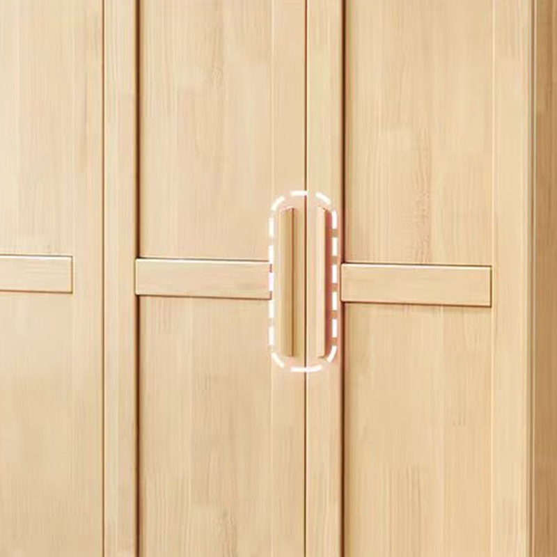 圣德列北欧衣柜简易组合大衣橱卧室储物柜两门衣柜家用小户型挂衣柜高清大图