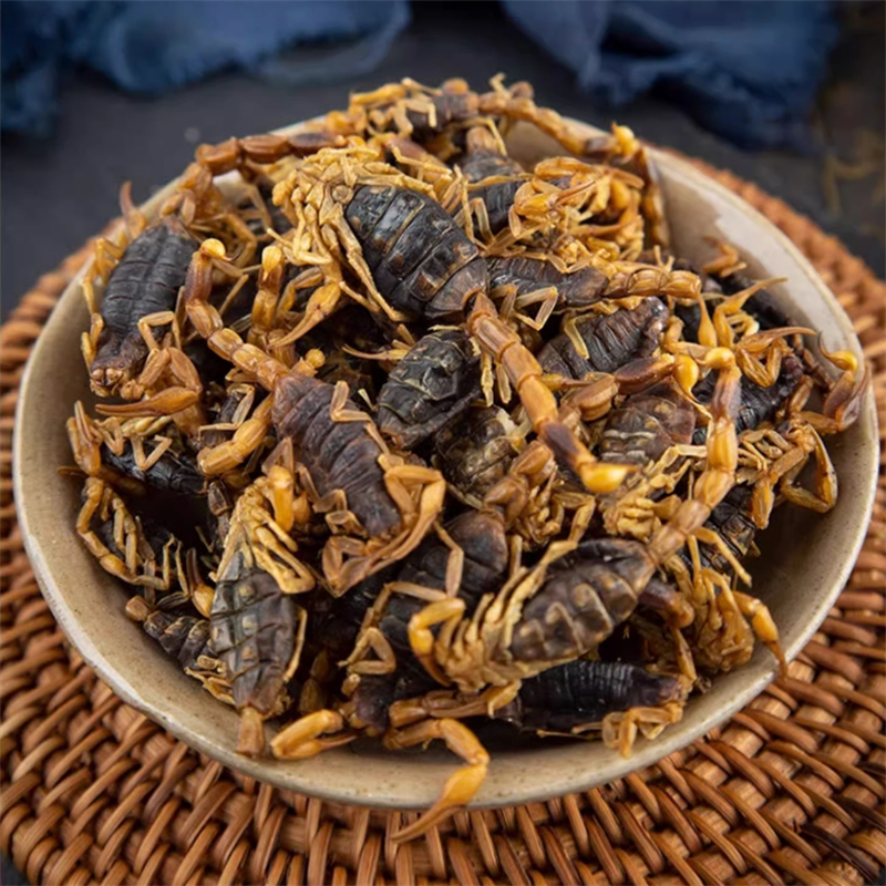 全蝎10克袋装 十足全干蝎子整条无盐水洗全虫打粉另售蜈蚣水蛭高清大图