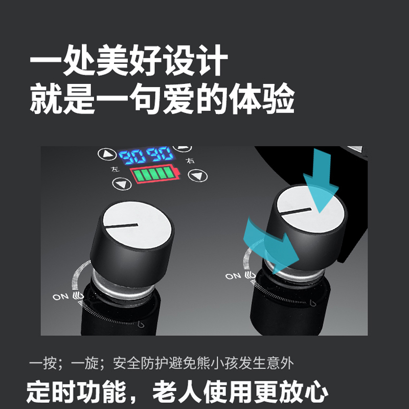 巧妙(QIAOMIAO)燃气灶天然气灶煤气灶双灶液化气灶家用定时灶具台式嵌入式双9腔大火灶 Q309-液化气自行安装高清大图