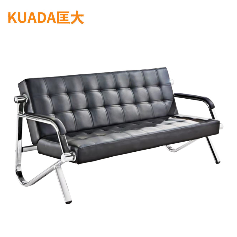 匡大 办公沙发 皮艺沙发 办公室接待沙发 牛皮 三人位 KDT809高清大图