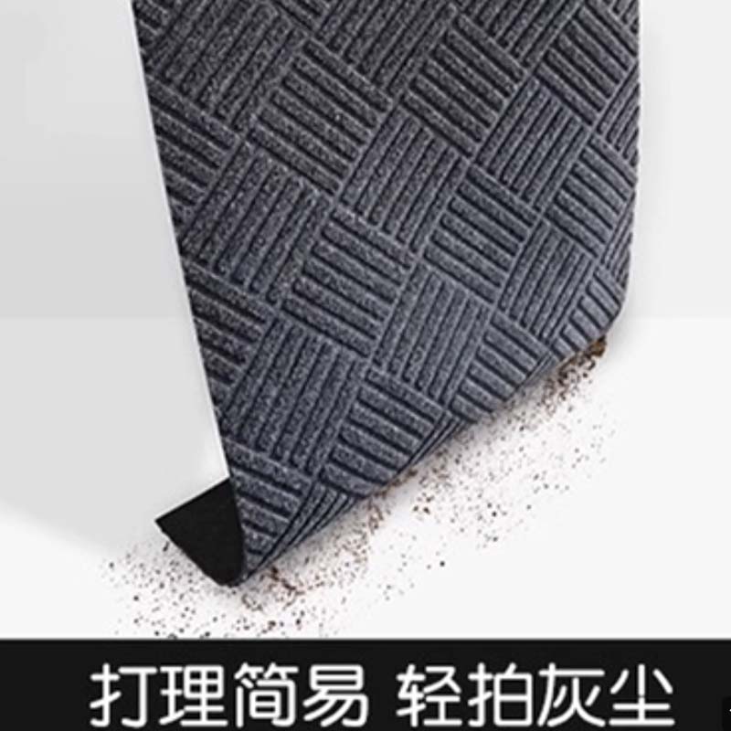 地垫 “160*230CM 商务灰-菱形纹[加厚防滑底]”高清大图