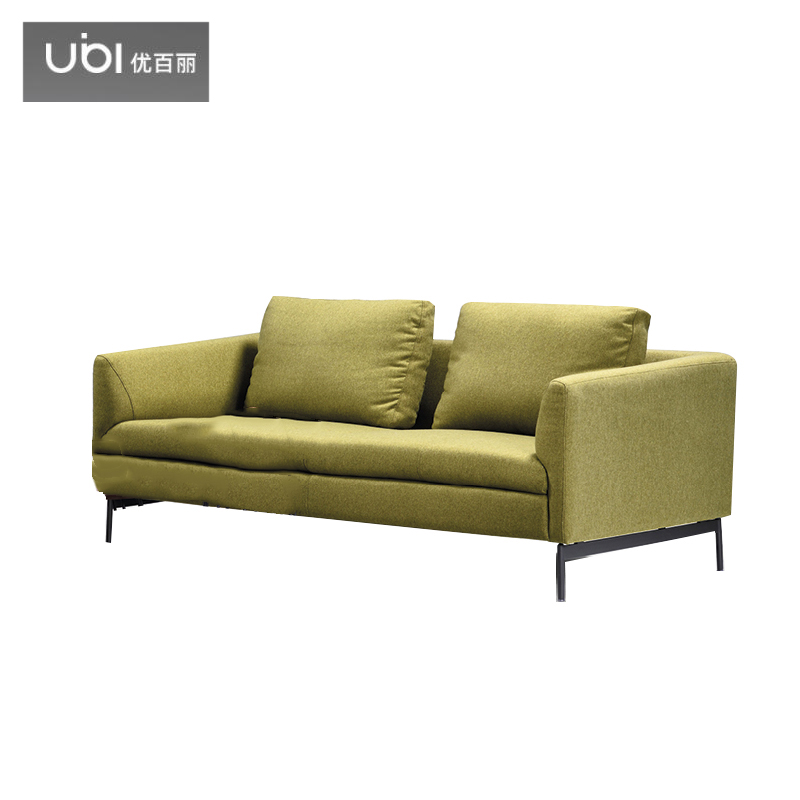 优百丽 DG-129 办公室沙发 办公家具 会客接待 现代简约家具 颜色尺寸可定制 三人位（绿色牛皮）