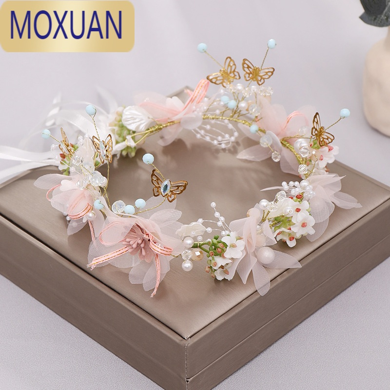 Moxuan花环头饰儿童女童花童皇冠发箍小公主小女孩汉服王冠发饰宝宝发卡报价 参数 图片 视频 怎么样 问答 苏宁易购