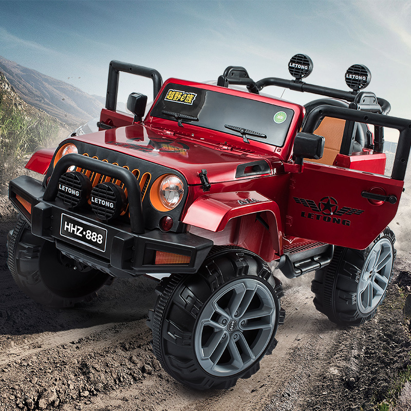4轮儿童电动车四轮小孩宝宝玩具可坐人超大号四驱汽车遥控越野车