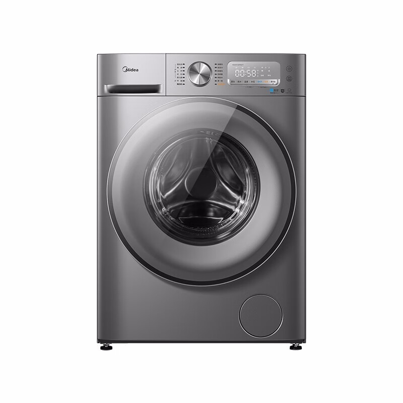 美的 mg100t20profy 全自动10公斤直驱变频滚筒洗衣机初见系列纳米银