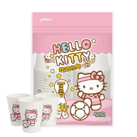 宜洁 HelloKitty世界杯主题纸杯耐高温可爱创意一次性茶水杯50只*2包