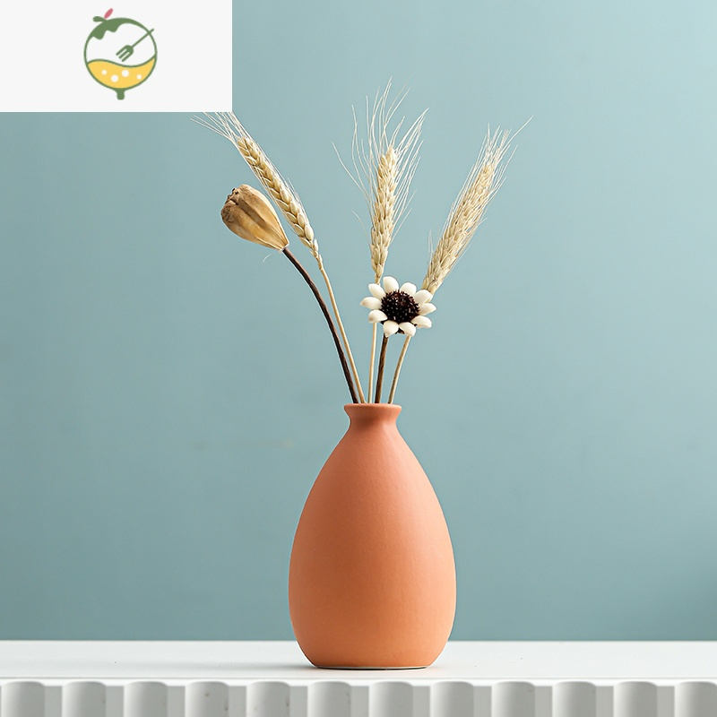 yicheng莫兰迪陶瓷花瓶干花摆件客厅插花电视柜餐桌鞋酒柜北欧风居家
