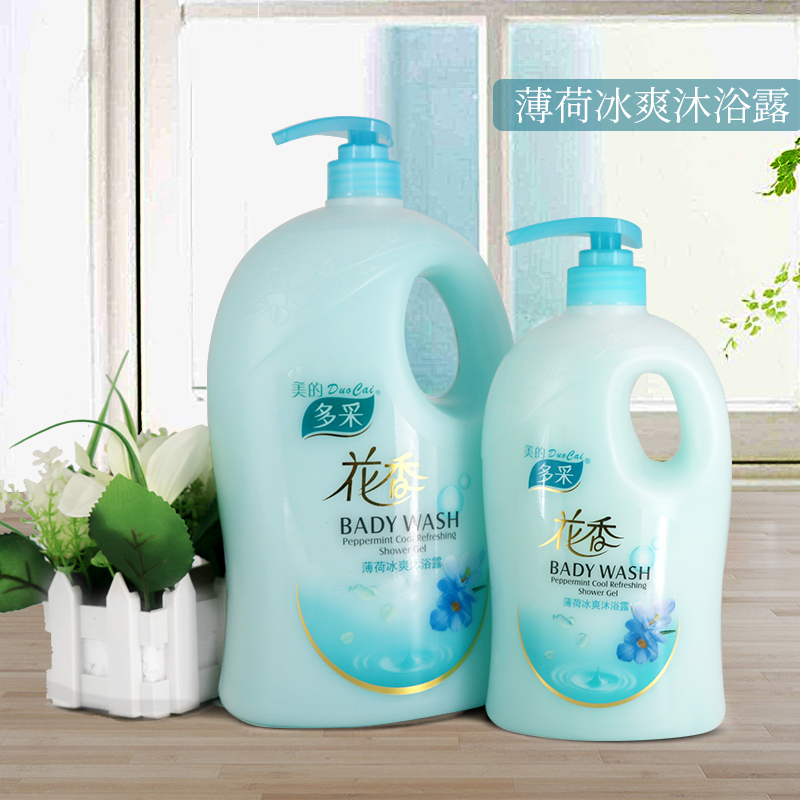 美的多采花香沐浴露 薄荷冰凉爽肤沐浴露900ml