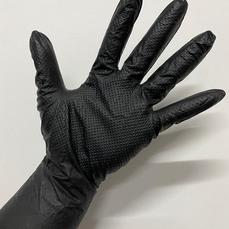 加厚耐用一次性手套家务保洁杀鱼手套防水耐磨乳胶丁腈无粉6号左右手