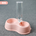 猫碗猫食盆狗碗狗盆泰迪狗狗双碗猫咪中小型犬自动饮水器宠物用品_13 通用 粉红色