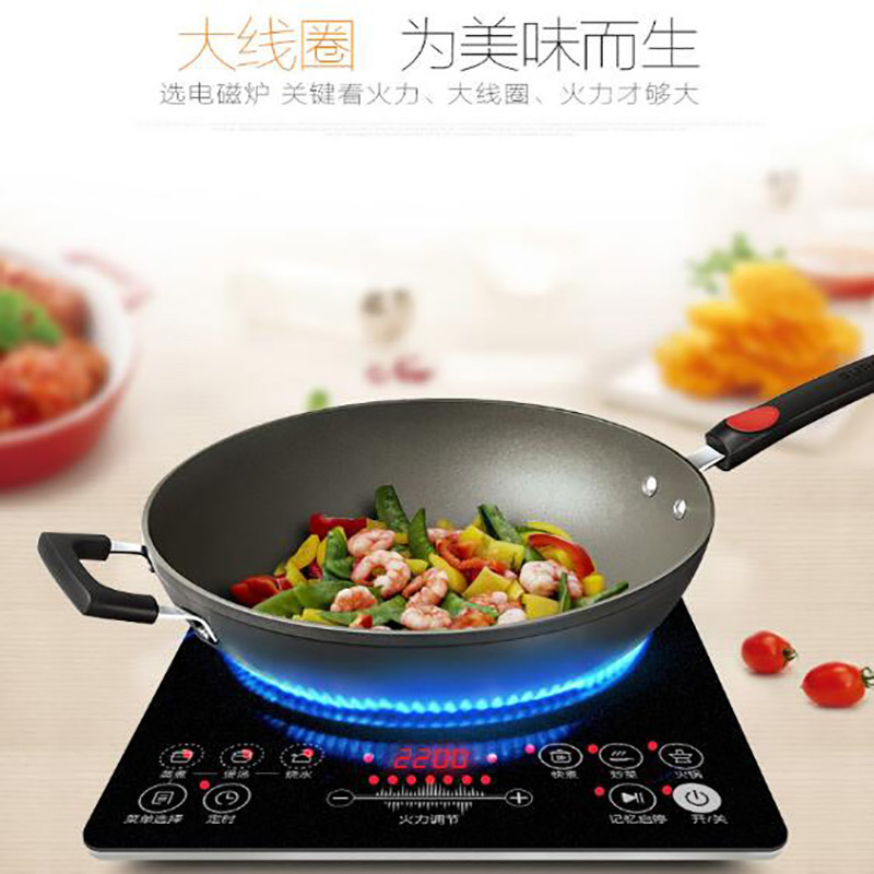 苏泊尔(SUPOR)电磁炉套装家用火锅炒菜多功能整版滑控 2200w大功率炒锅+汤锅电磁灶C21-SDHCB9E88