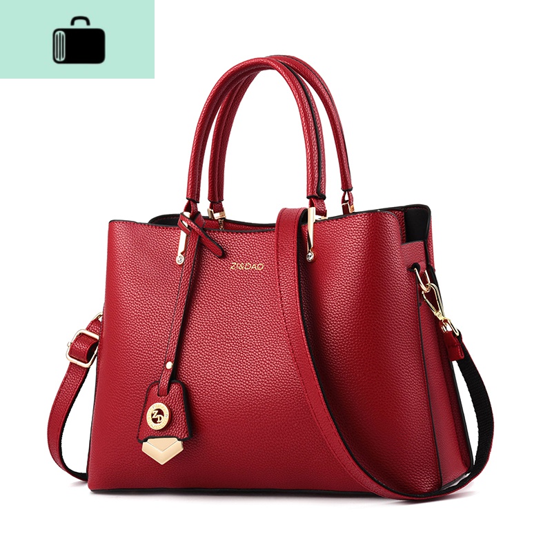 婚礼妈妈包中年手提包婆婆包2020新款大容量婚包结婚用红色包包女NEWLAKE 酒红【送鳄鱼纹手包】