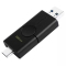 [免邮]金士顿(Kingston)32GB U盘 DTDE手机电脑两用优盘USB3.2 Type-C双接口 黑色