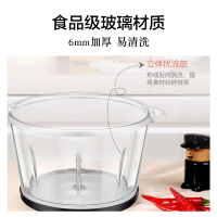 苏泊尔电动绞肉机家用搅拌机碎肉绞菜搅碎机搅馅机蒜泥神器 双杯双刀