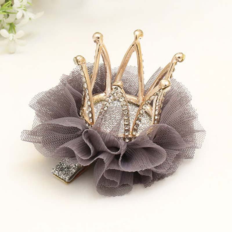 1个装儿童发饰发夹皇冠头饰女孩发卡顶夹女童宝宝边夹简约小清新小