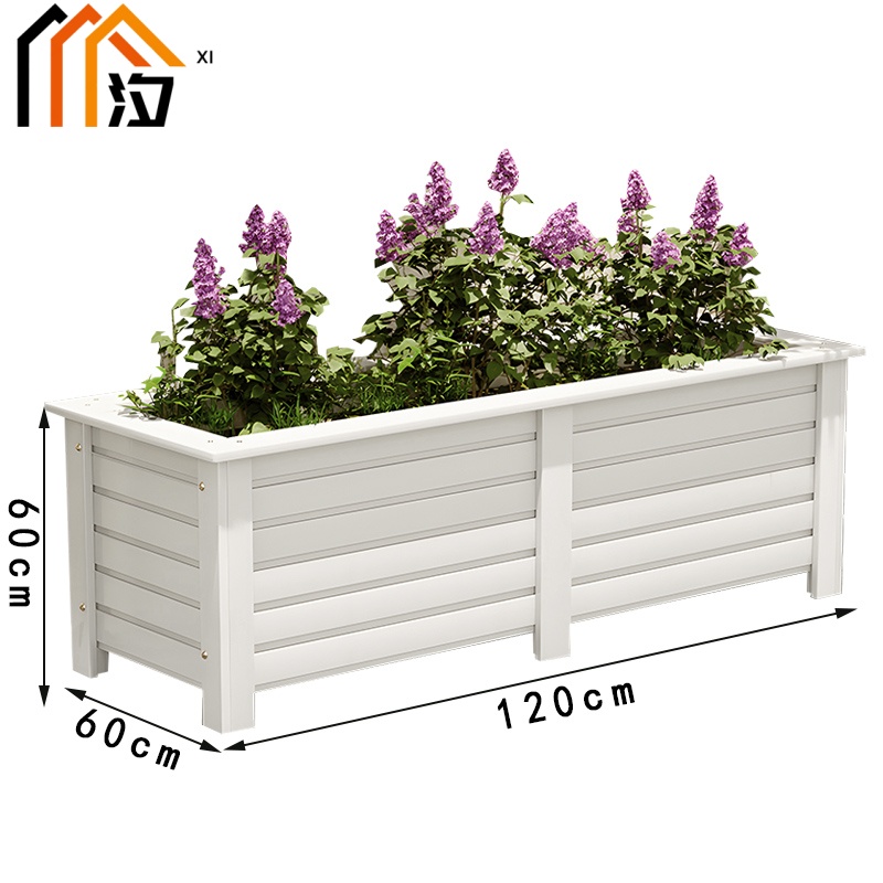 汐户外花箱白色个